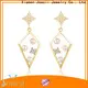 Joacii classic silver diamond earrings supplier for gifts 1