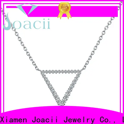 Joacii pretty custom silver necklace with good price for lady 1