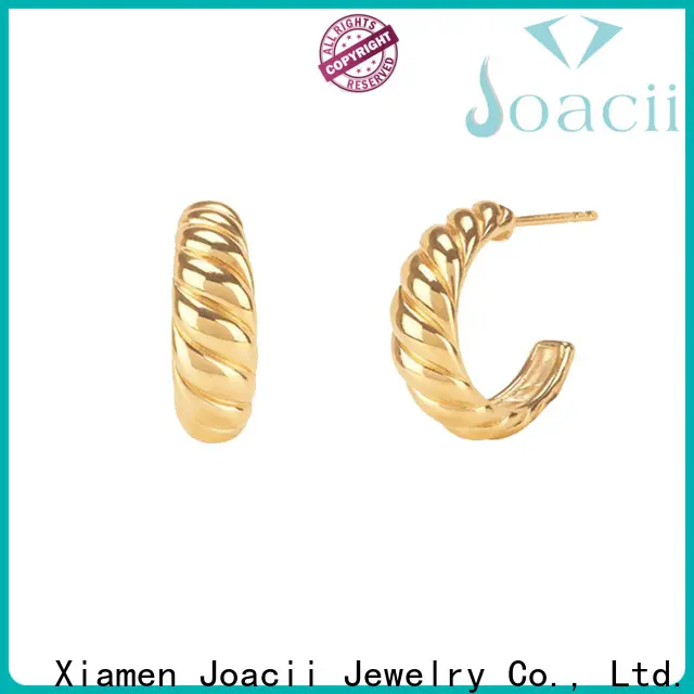 Joacii classic real silver hoop earrings for women 1