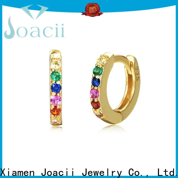 quality silver diamond earrings manufacturer for women 1