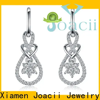 Joacii silver star earrings supplier for wedding2 1