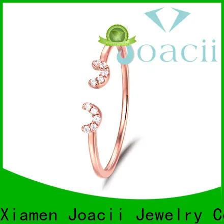 graceful blue diamond ring supplier for girlfriend 1