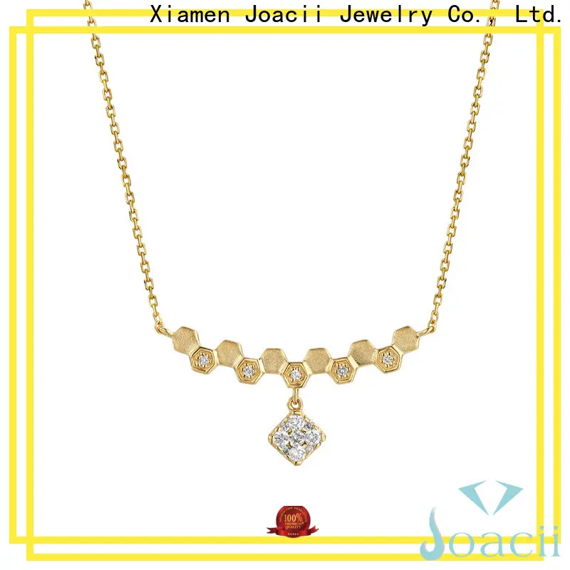 elegant white gold diamond necklace promotion for female 1