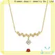 elegant white gold diamond necklace promotion for female 1