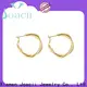 Joacii pure white gold hoop earrings manufacturer for gifts 1