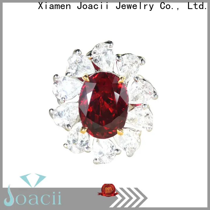colorful 3 stone engagement ring promotion for lady 1