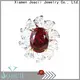 colorful 3 stone engagement ring promotion for lady 1