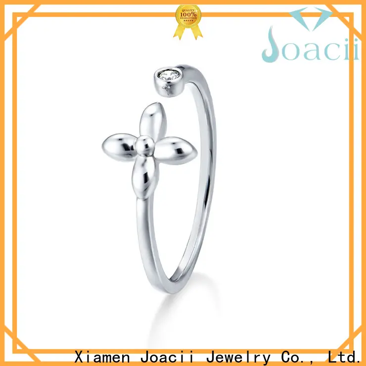 hot selling white gold wedding rings design for wife 1