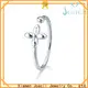 hot selling white gold wedding rings design for wife 1