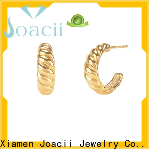 Joacii shaped sterling silver drop earrings on sale for women 1