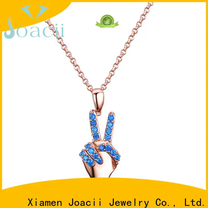 Joacii white gold diamond necklace factory for female2 1