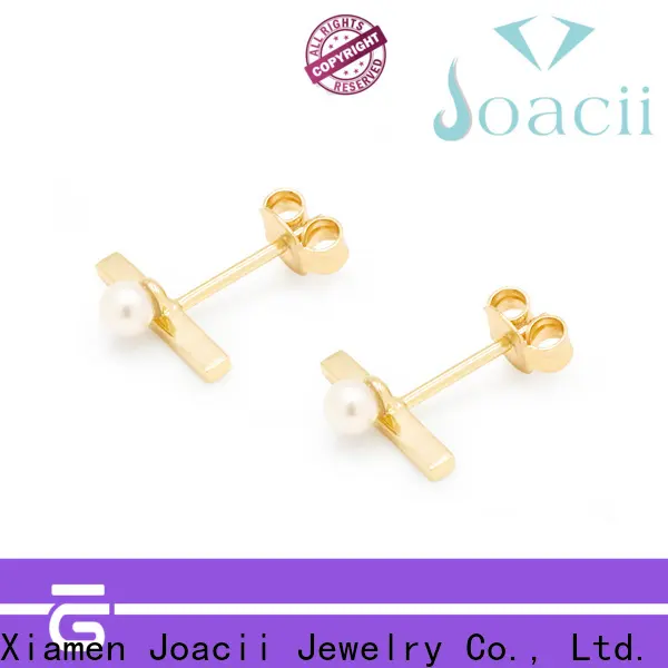 Joacii shaped small silver hoop earrings for gifts 1