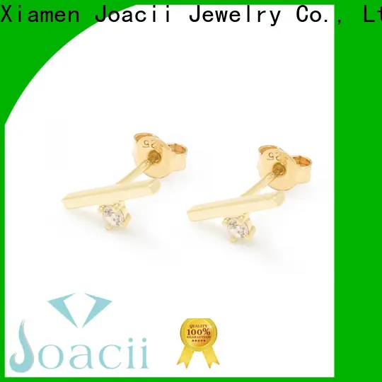 Joacii shaped small silver hoop earrings supplier for women 1