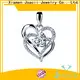 pretty wholesale silver necklaces design for lady 1