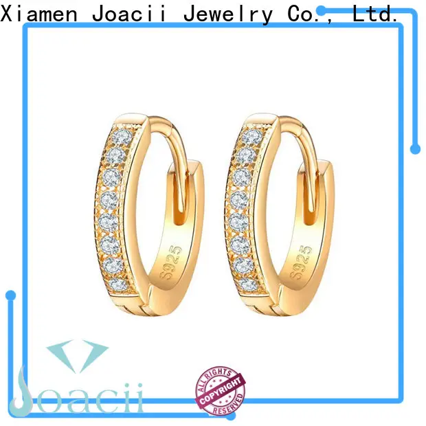 Joacii quality white gold hoop earrings supplier for wife 1