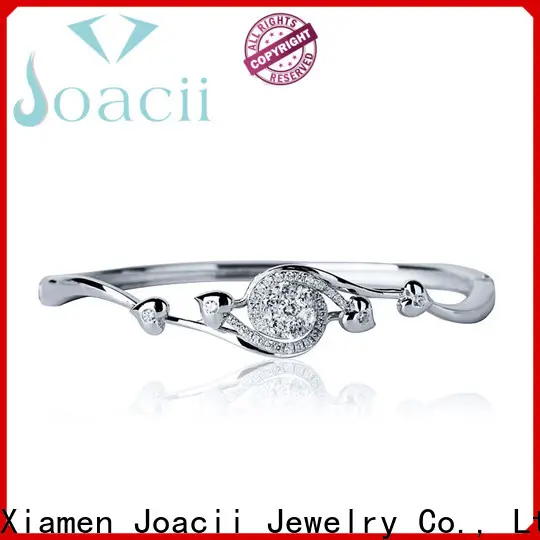 Joacii popular custom silver bracelets promotion for wedding 1