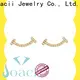 Joacii shaped silver diamond earrings supplier for wife 1