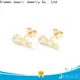 Joacii shaped silver diamond earrings promotion for women 1