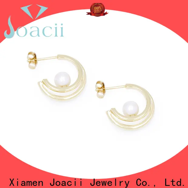 Joacii real silver hoop earrings supplier for gifts 1