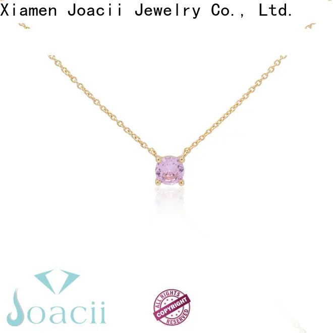 Joacii white gold diamond necklace design for female 1
