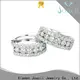 Joacii pure silver diamond earrings supplier for women 1