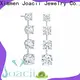 Joacii silver diamond earrings for girlfriend 1