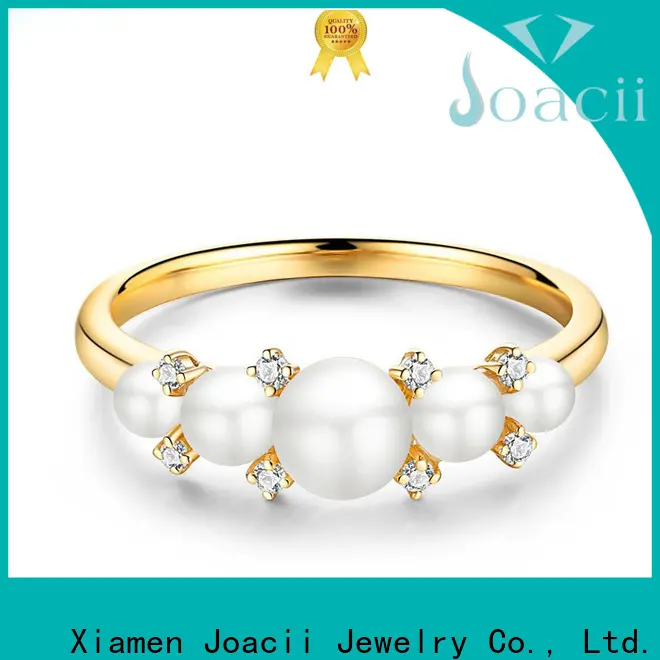 Joacii popular pearl engagement rings promotion for gifts 1