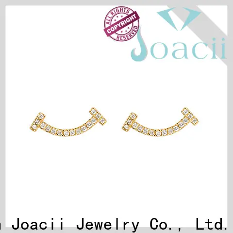 Joacii shaped small silver hoop earrings on sale for women 1