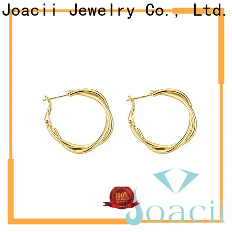 pure white gold hoop earrings supplier for gifts 1