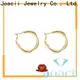 pure white gold hoop earrings supplier for gifts 1