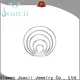 Joacii shaped small silver hoop earrings for girlfriend 1