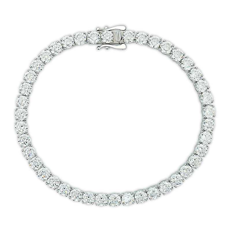 4mm Tennis Bracelet Round Cut Zircon 1