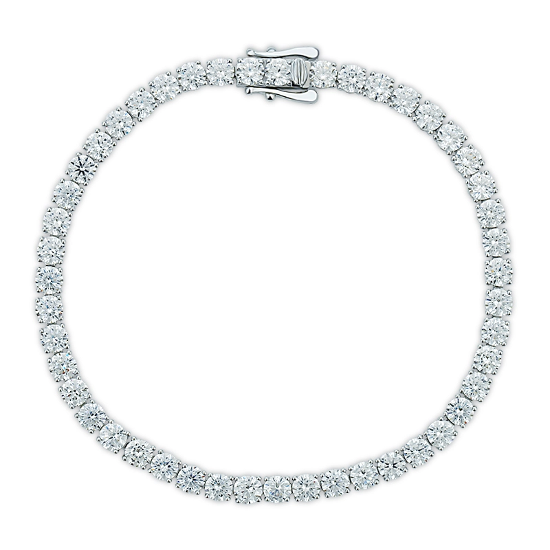 3.5mm Tennis Bracelet Round Cut Zircon 1