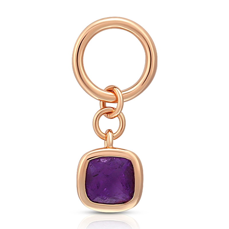 Cushion Amethyst Charm 1