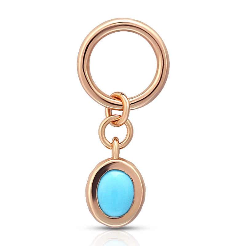 Created Turquoise Charm 1