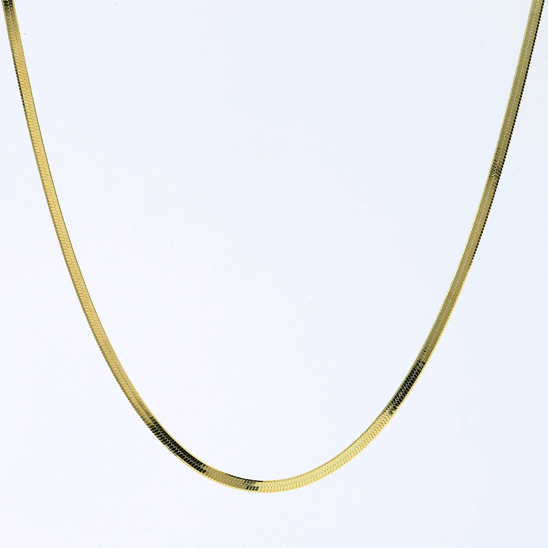 2.5mm Herringbone Chain Necklace 1