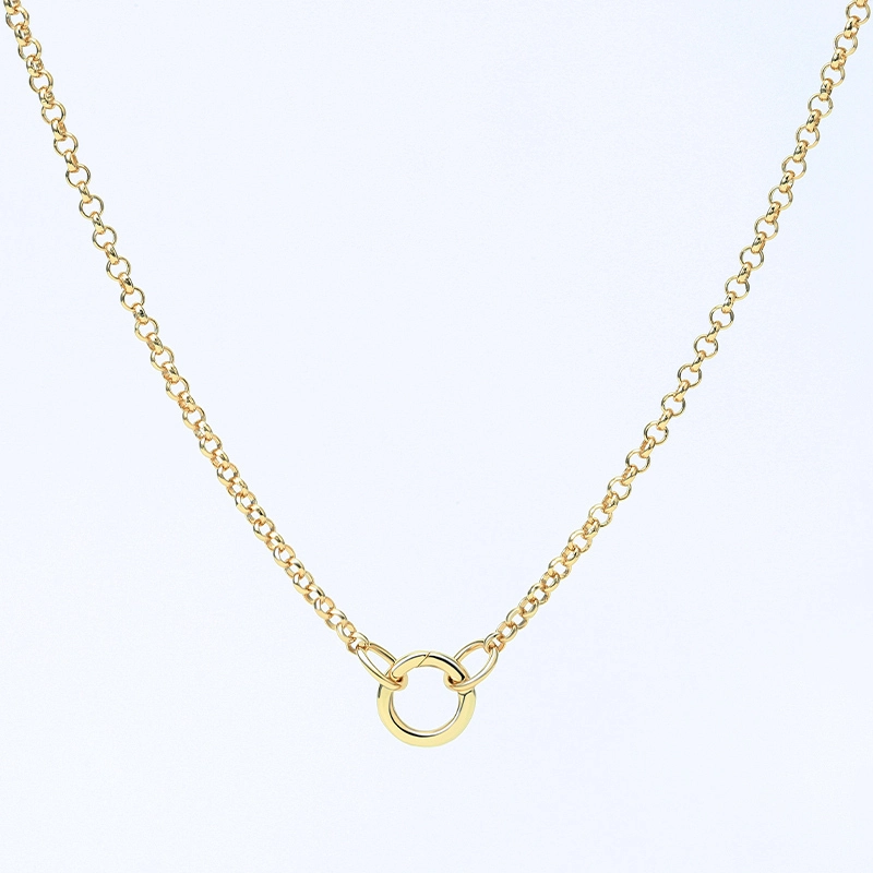Rolo Chain Charm Necklace 1