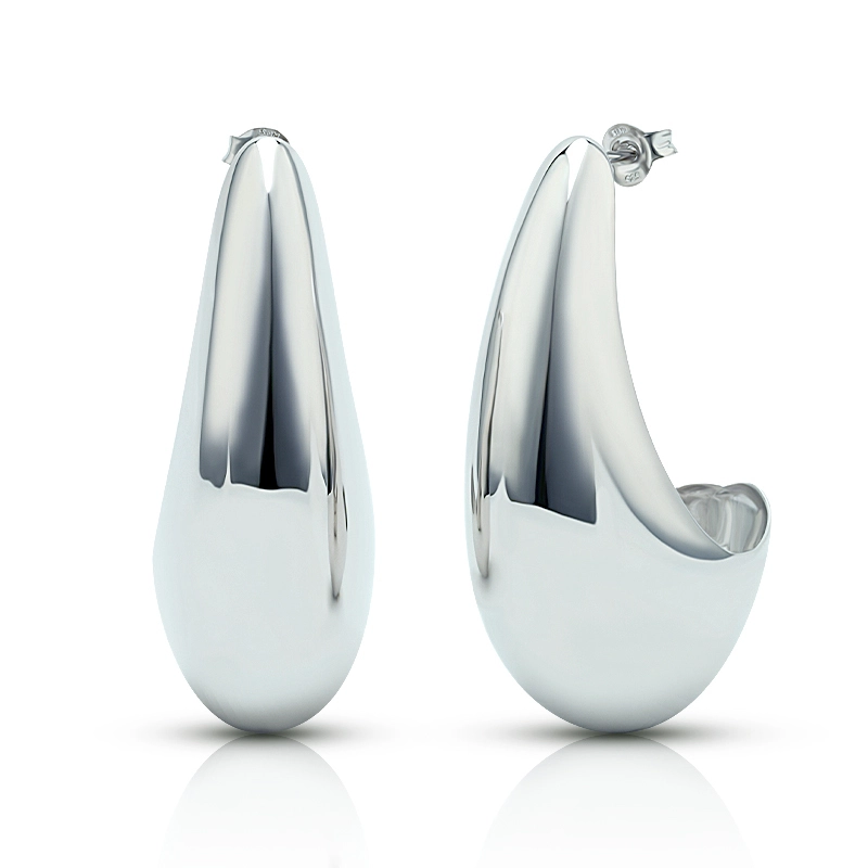 Sterling Silver Water Drop Earrings 1
