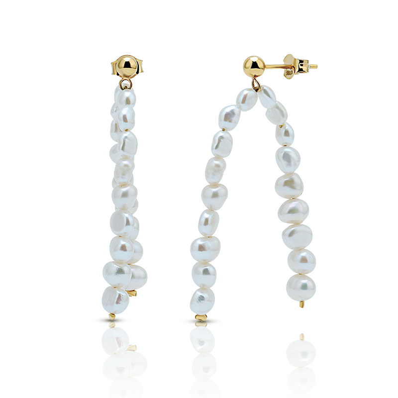 Line Baroque Pearl Earring 1