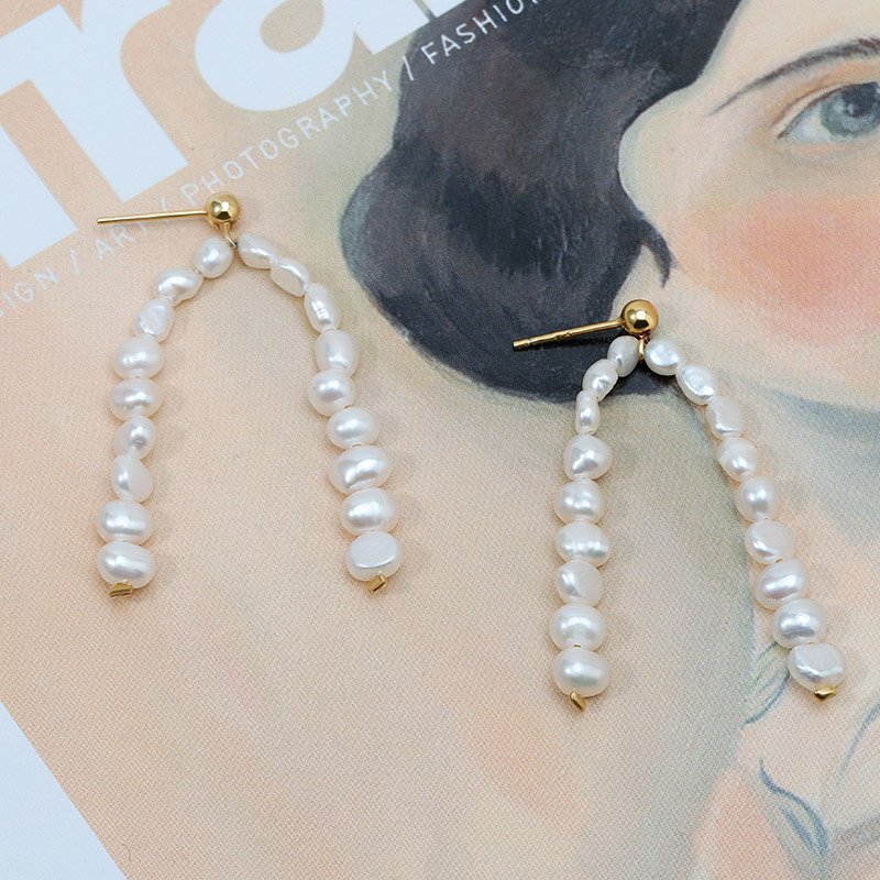 Line Baroque Pearl Earring 5