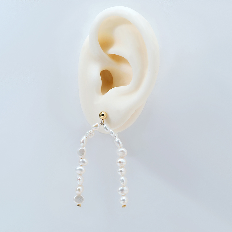 Line Baroque Pearl Earring 6