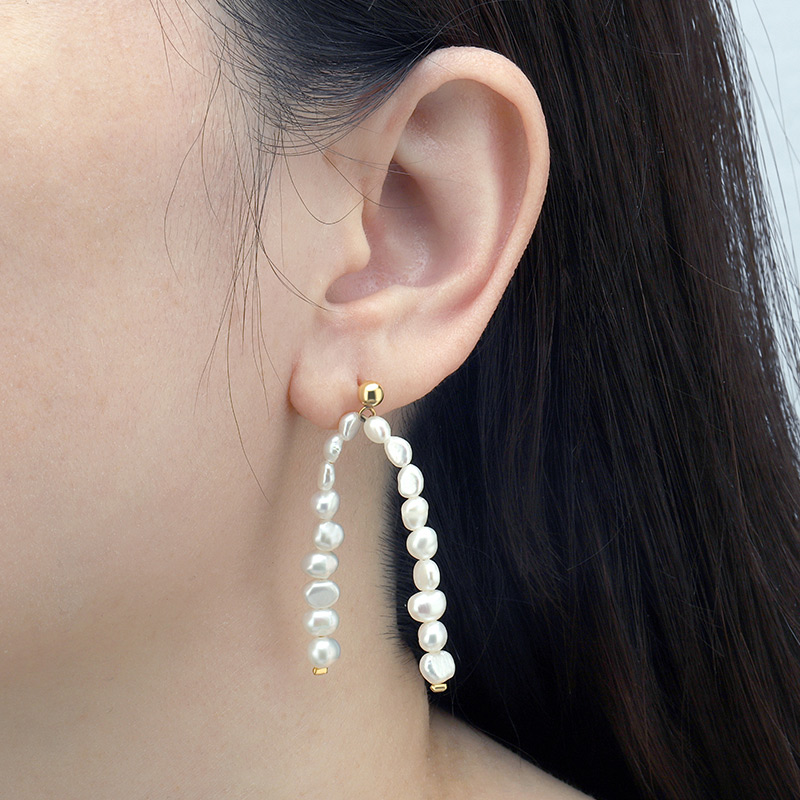 Line Baroque Pearl Earring 2