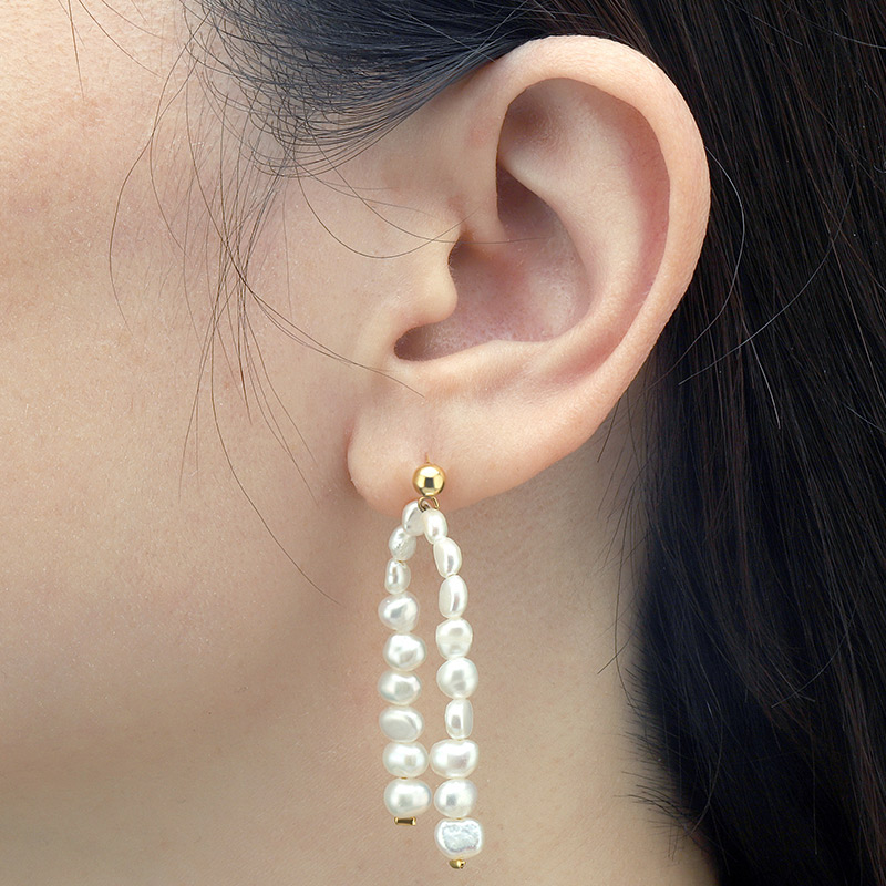 Line Baroque Pearl Earring 3