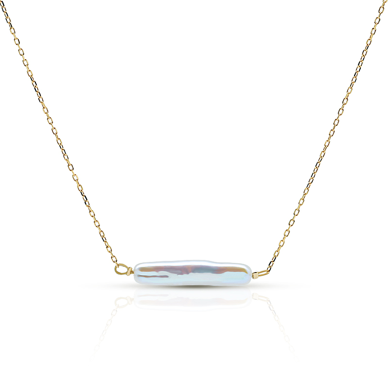 Bar Baroque Pearl Necklace 1