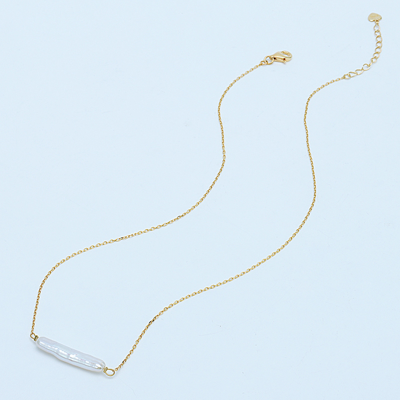 Bar Baroque Pearl Necklace 8