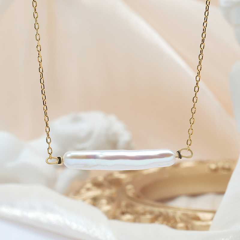 Bar Baroque Pearl Necklace 7