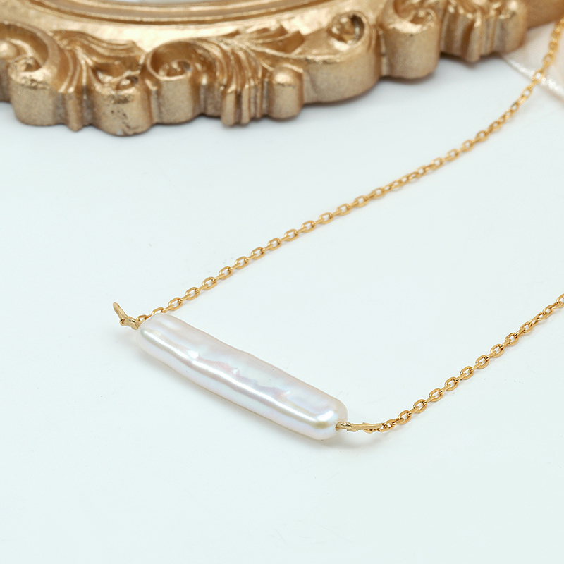 Bar Baroque Pearl Necklace 6