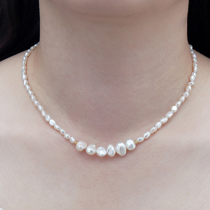 Keshi Baroque Pearl Necklace 4