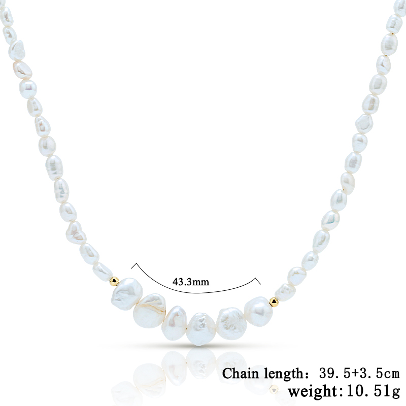Keshi Baroque Pearl Necklace 11