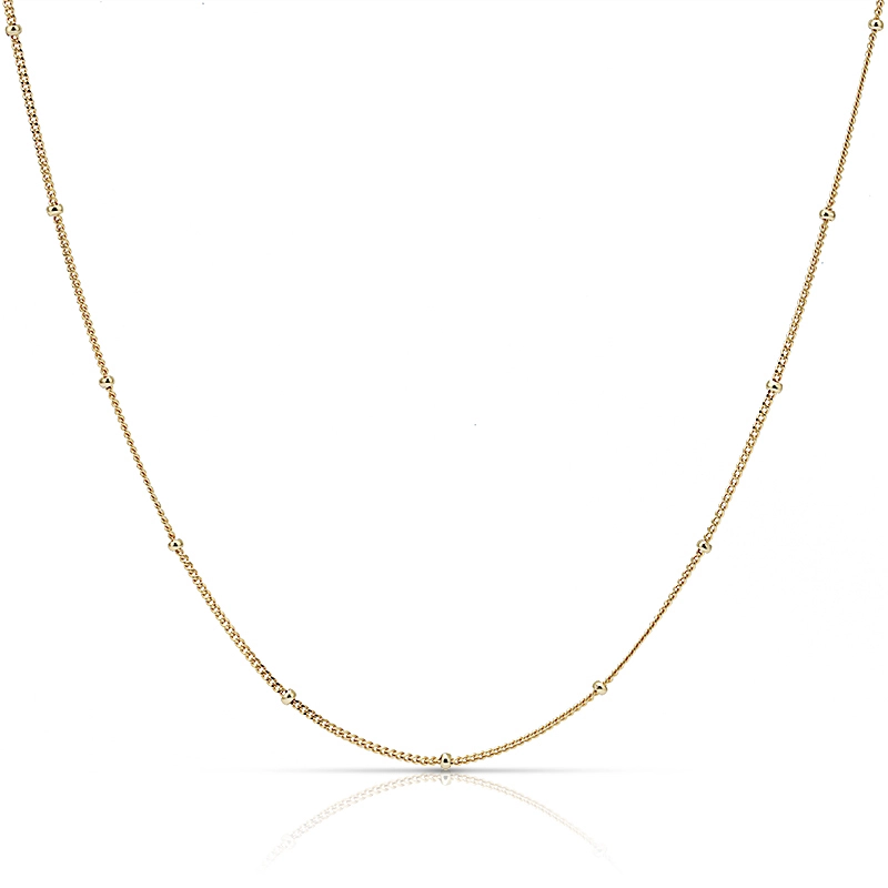1mm Spheres Chain Necklace 1